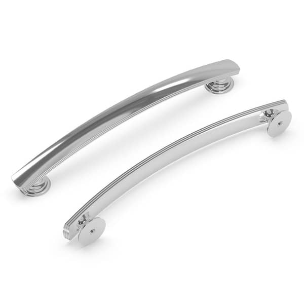 HICKORY HARDWARE American Diner 6-5/16 in. Modern Arch Cabinet Pull Chrome Handle for Kitchen, Bathroom, and Furniture (10 Pack)