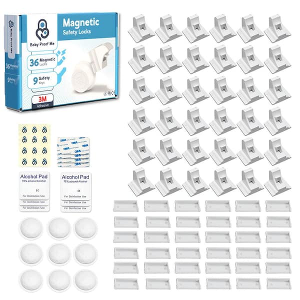 Magnetic Safety Lock Kit (36 Locks + 9 Keys)