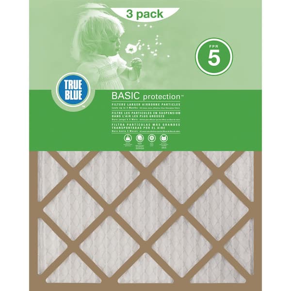 True Blue 12  x 20  x 1  Basic FPR 5 Pleated Air Filter (Four 3-Pack)