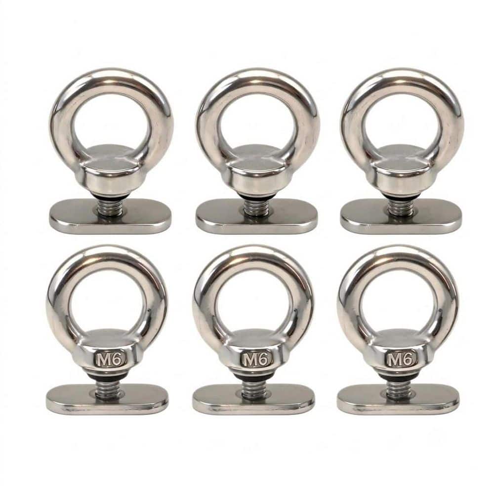 6-Pack 316 Stainless Steel Kayak Track Mount Tie Down Eyelet Rail System Accessory for Canoe Boat RV Trailer price history on PriceWatchPro