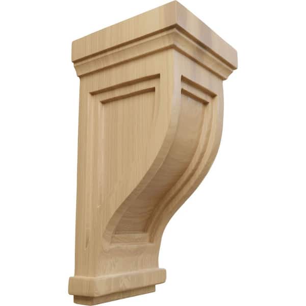 Ekena Millwork 4-3/4 in. x 5 in. x 10 in. Cherry Charleston Mission Corbel