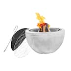 30 in. x 22.83 in. Round Wood Burning Outdoor Concrete Fire Pit
