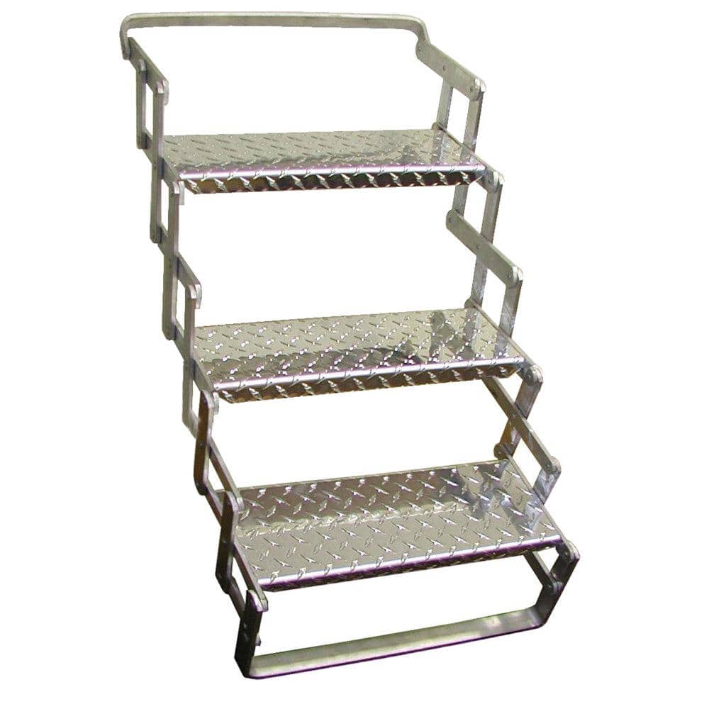 3 Step Aluminum Scissor Step with 24 in. to 30 in. Vertical Extension price history on PriceWatchPro