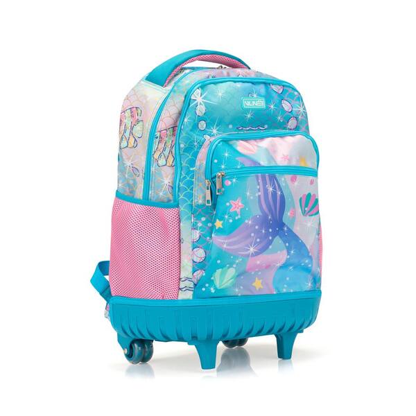 VLIVE Mermaid Kids Carry on Luggage 18 in. Set of 2 with Spinner Wheels Pink