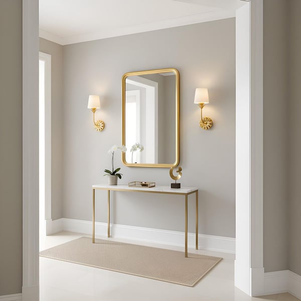 Quoizel Dorothea 1-Light Gold Leaf Wall Sconce with Opal Etched