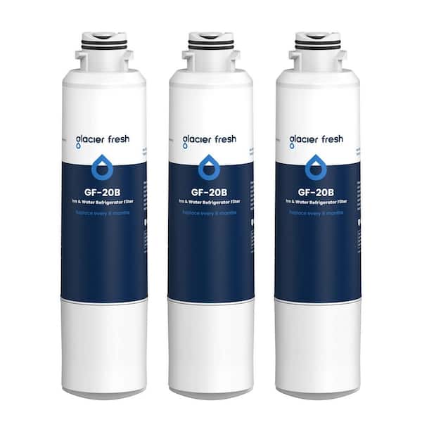 GLACIER FRESH Refrigerator Water Filter for Samsung DA29-00020B，3 pack