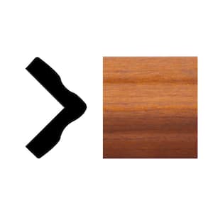 1 in. x 1 in. x 8 ft. PVC Outside Corner Gunstock Moulding