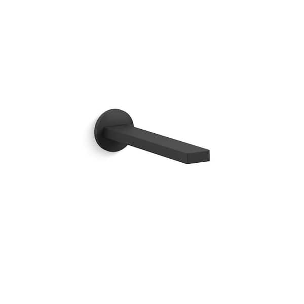 Wall-Mount Touchless Bathroom Sink Faucet with Kinesis in Matte Black