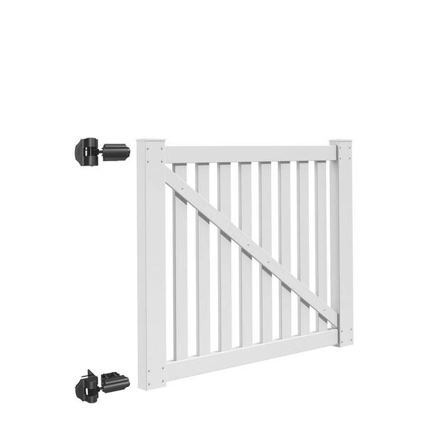 Veranda Colorado 5 ft. W x 4 ft. H White Vinyl Un-Assembled Fence Gate