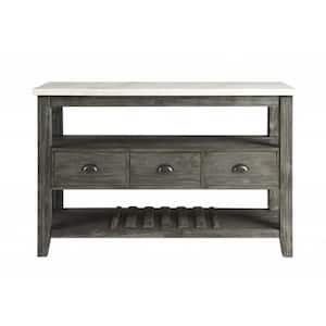 Charlie White Wood 18 in. Sideboard with Drawers