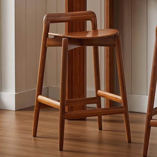 Ariel 26.25 in. Copper Counter Height Stool
