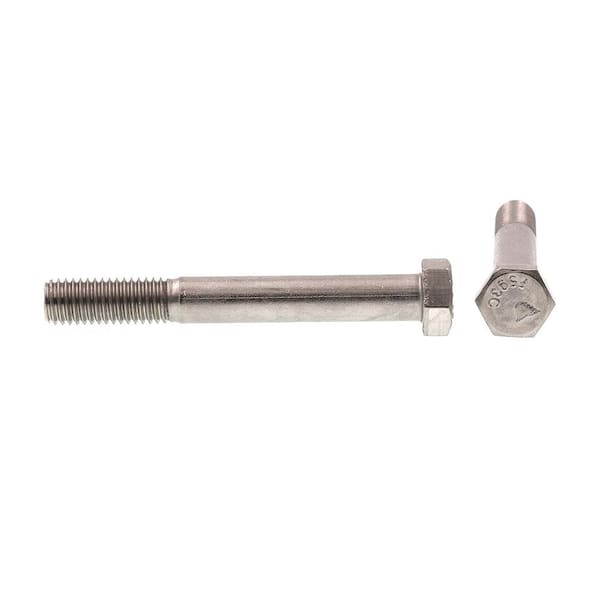 Prime-Line 1/2 in.-13 x in. Grade 304 Stainless Steel Hex Bolts (15-Pack)  9060683 The Home Depot