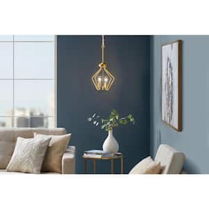 Andalusia 4-Lights Warm Aged Brass finish Pendant