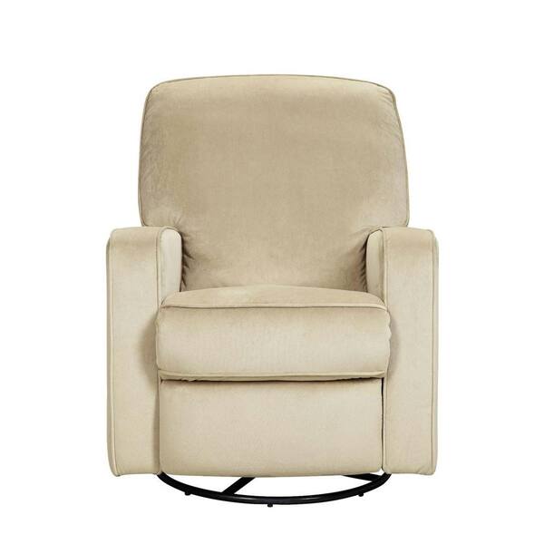 PRI Sutton Tan Fabric Swivel Recliner