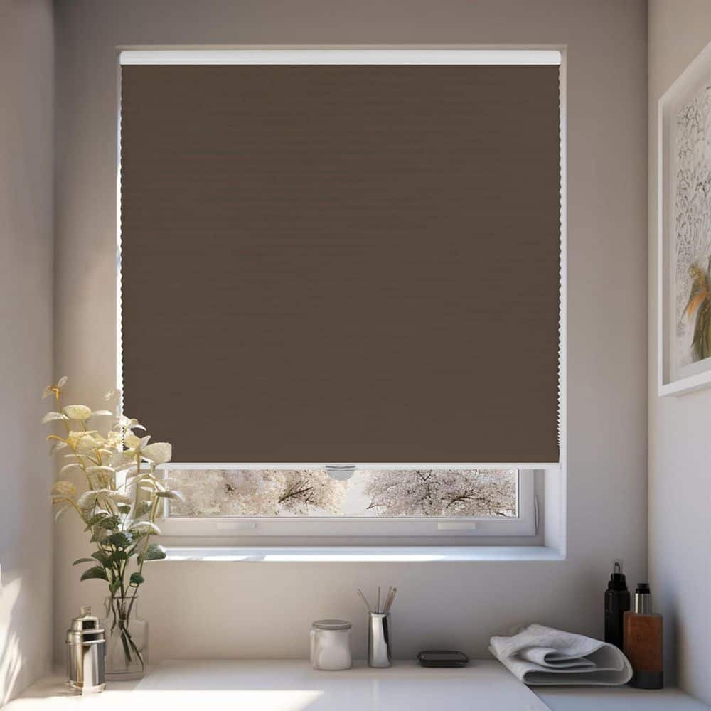 Cut-to-Width Brown Cordless Light Filtering Privacy Polyester Cellular Shades 23.5 in. W x 72 in. L price history on PriceWatchPro
