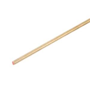 1/4 in. x 36 in. Brass Metal Stock Round Rod