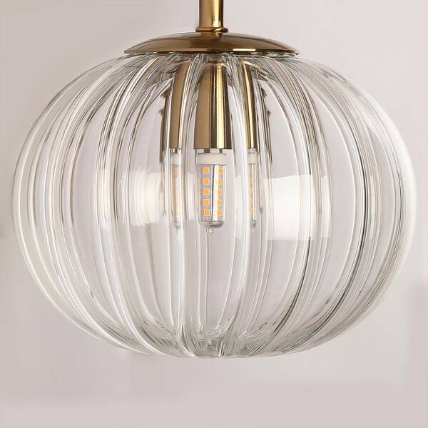 LNC Modern 23.6 in. 3-Light Plated Brass Vanity Light with