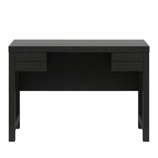 Twin Star Home 44.25 in. Rectangular Black Computer Desk with USB Charging Ports
