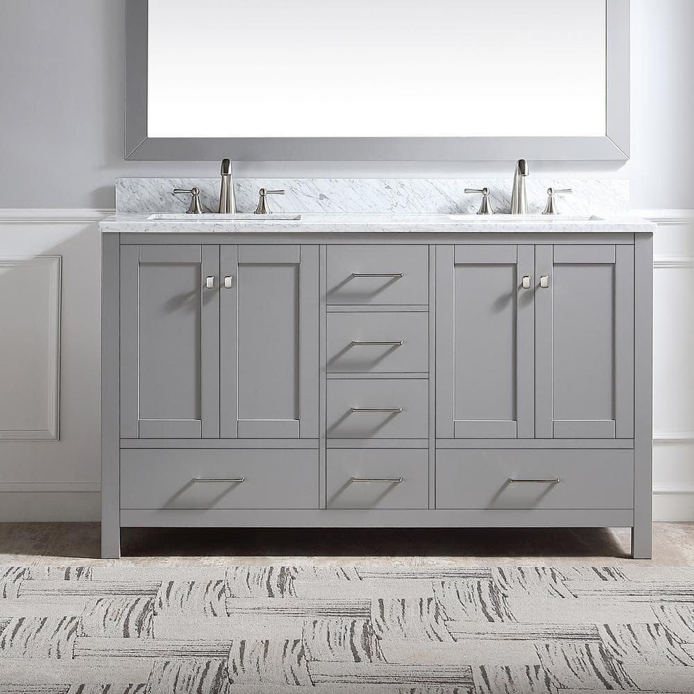 FAMYYT 60 in. W x 22 in. D x 39.8 in . H Freestanding Bath Vanity in ...