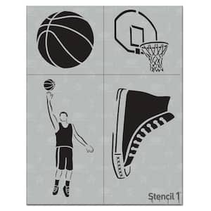 Basketball Stencil (4-Pack)