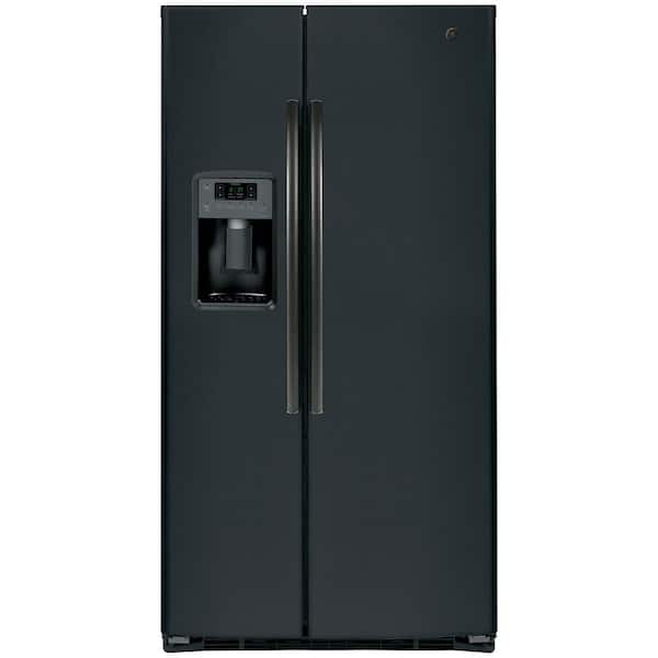 GE Adora 25.3 cu. ft. Side by Side Refrigerator in Black Slate, Fingerprint Resistant and ENERGY STAR