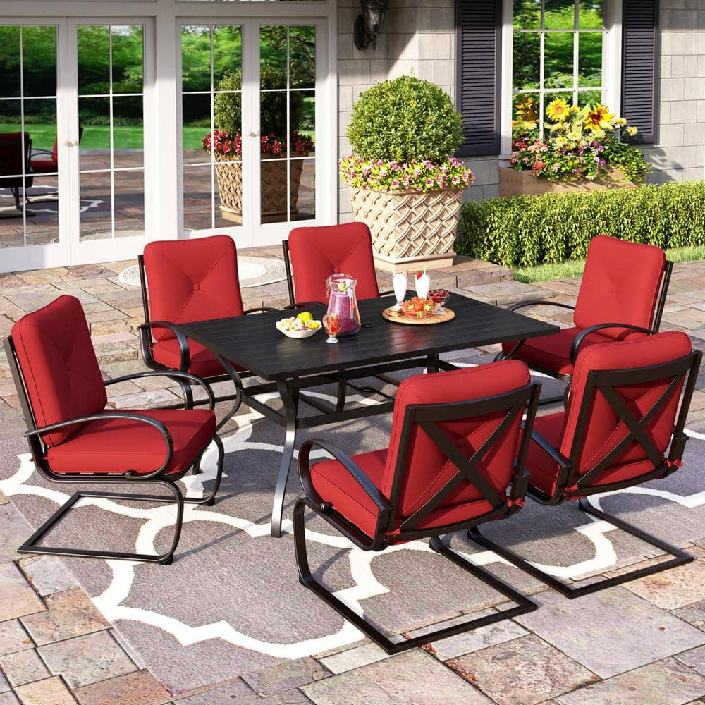 Have a question about PHI VILLA 7Piece Metal Patio Outdoor Dining Set