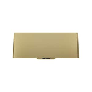 Mesa 36 in. Wall Mount Range Hood Shell with LED Light in Satin Gold