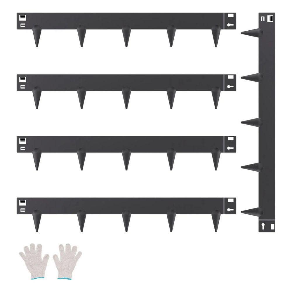 39 in. x 3 in. x 0.06 in. Metal Landscape Edging Rust-Resistant Galvanized Garden Border, Black (5-Pack) price history on PriceWatchPro