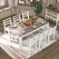 Mutifunctional 7-Piece White and Brown Wooden Dini - rated 2.7143 stars from 14 reviews