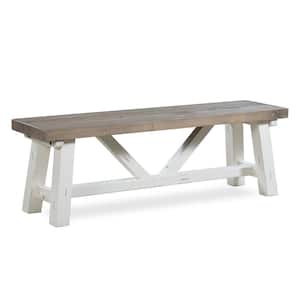 Jordanelle Rustic Brown Dining Bench 19 in. H x 40 in. W x 20 in. D