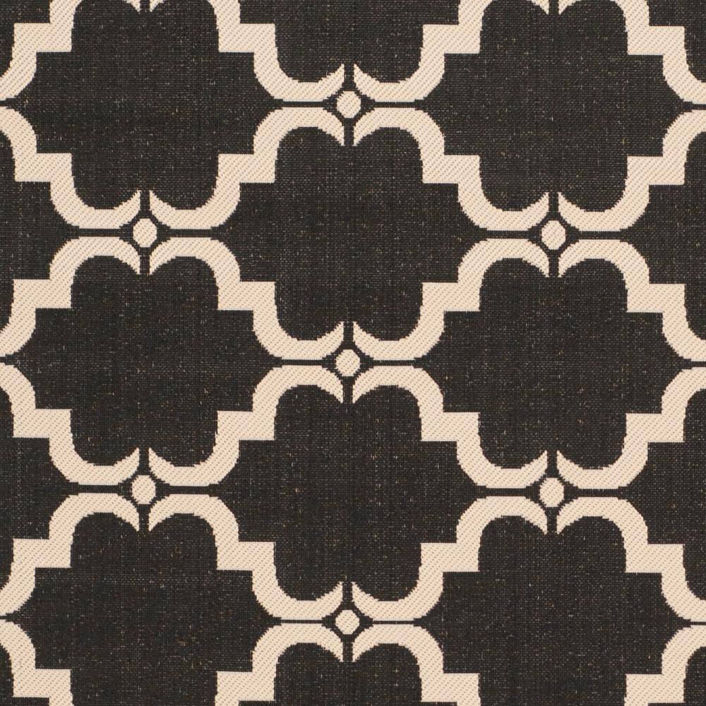Safavieh 9' x 12' Black Synthetic Flat Woven Reversible Rug