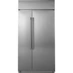 25.2 cu. ft. Smart Built-In Side by Side Refrigerator in Stainless Steel