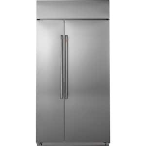 29.6 cu. ft. Smart Built-In Side by Side Refrigerator in Stainless Steel
