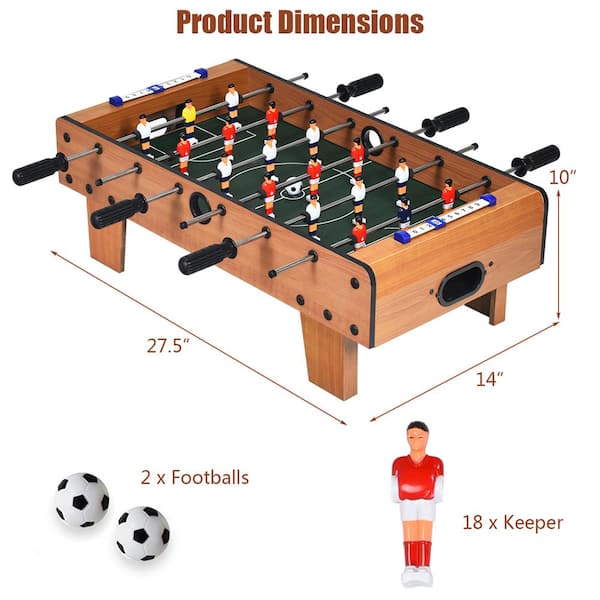 HONEY JOY 27 Foosball Table Mini Tabletop Soccer Game