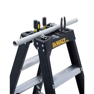 6 ft. Fiberglass Step Ladder 10.4 ft. Reach Height Type 1A - 300 lbs., Expanded Work Step and Impact Absorption System