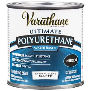 8 oz. Clear Matte Water-Based Interior Polyurethane (4-Pack)