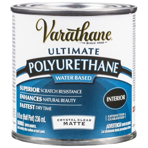 Varathane 8 oz. Clear Matte Water-Based Interior Polyurethane (4-Pack)