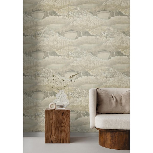 Gathering Sky Winter Toile Vinyl Peel and Stick Wallpaper Roll (Covers 30.75 sq. ft.)