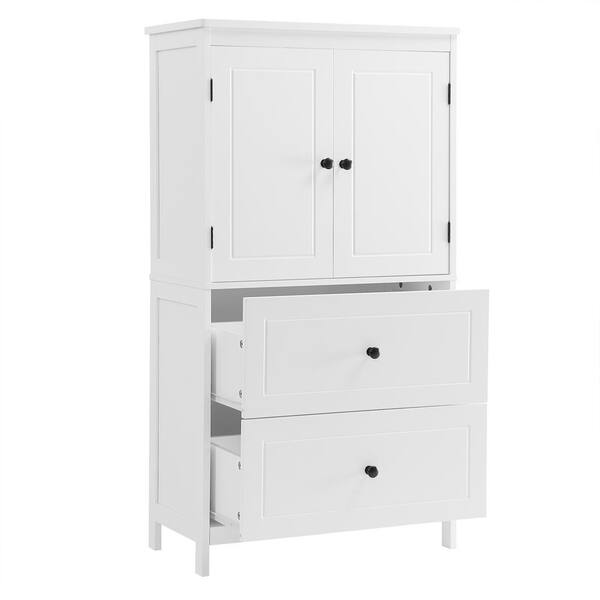 Siavonce 11.8-in W x 11.8-in H Mdf White Freestanding or Wall-mount Utility Storage Cabinet