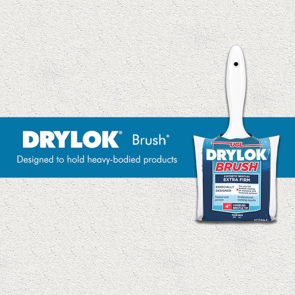 DRYLOK 4 in. Chisel-Tip Synthetic Masonry Brush 90237 - The Home Depot