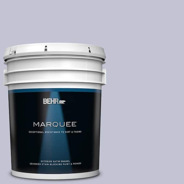 BEHR MARQUEE 5 gal. #630E-3 Grape Lavender Satin Enamel Exterior Paint & Primer