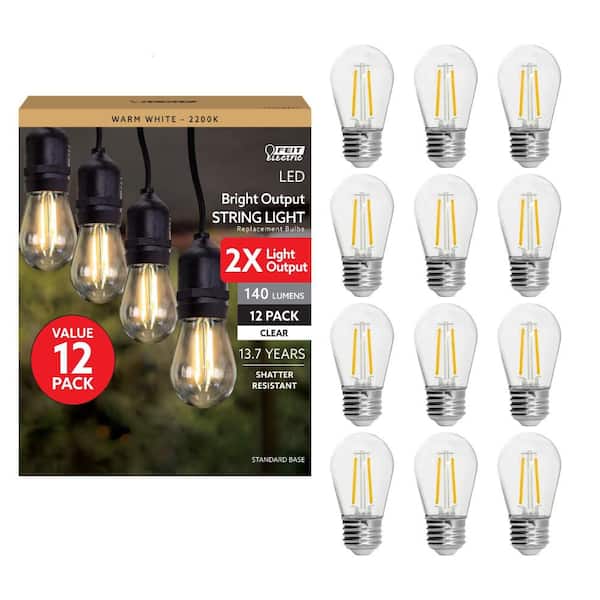 Feit Electric 15-Watt Equivalent S14 HO String Light LED Light