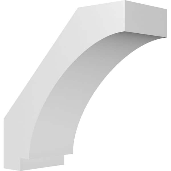 Ekena Millwork Imperial 5 in. x 12 in. x 12 in. Architectural Grade PVC Knee Brace