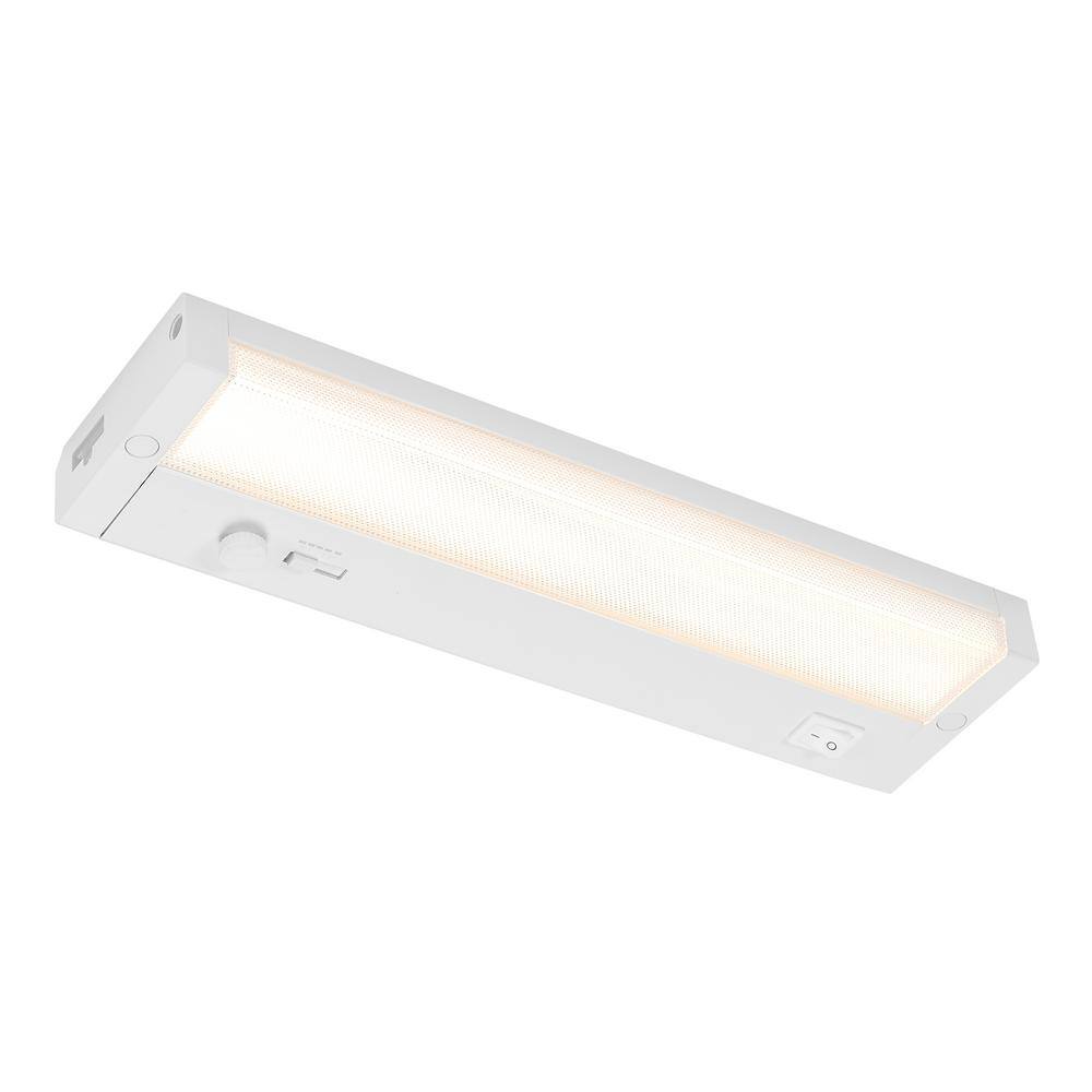 12" White Metal LED Dimmable Under Cabinet Light