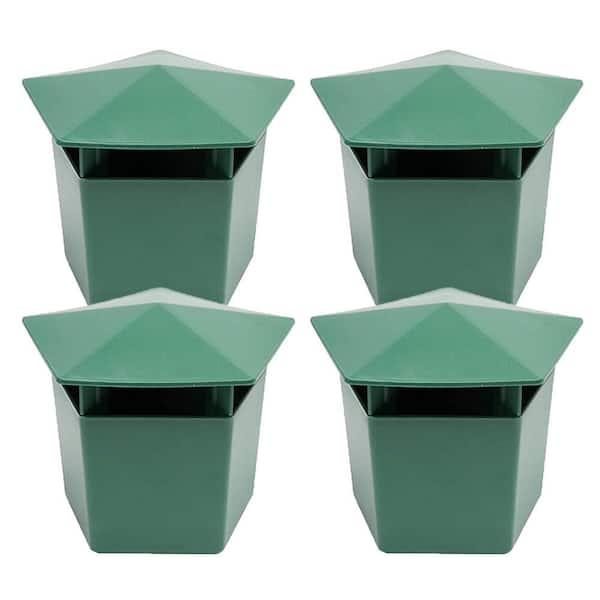 Reusable Green Slug Snail Trap House, (4-Pack)