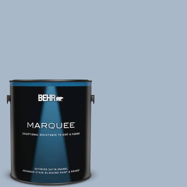 BEHR MARQUEE 1 gal. Home Decorators Collection #HDC-SP14-10 Blue Tribute Satin Enamel Exterior Paint & Primer