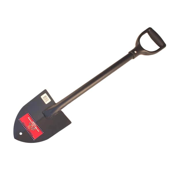 Bully Tools 14-Gauge Round Point Trunk Shovel with Poly D-Grip Handle