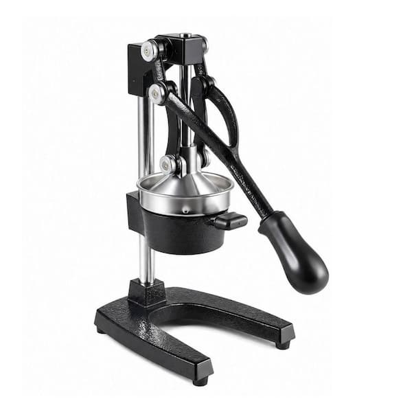 Manual Citrus Juicer Commercial Grade Cast Iron Juice Press with Removable Strainer for Orange Lemon Pomegranate