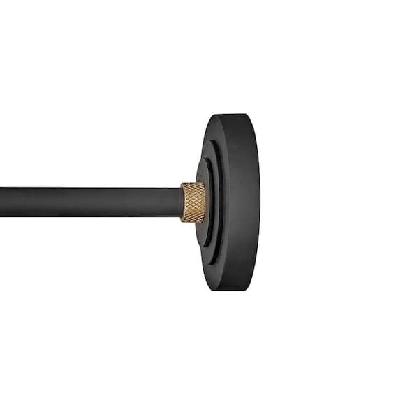 HINKLEY - Foundry Medium 1-Light Textured Black Straight Arm Outdoor Barn Light Sconce