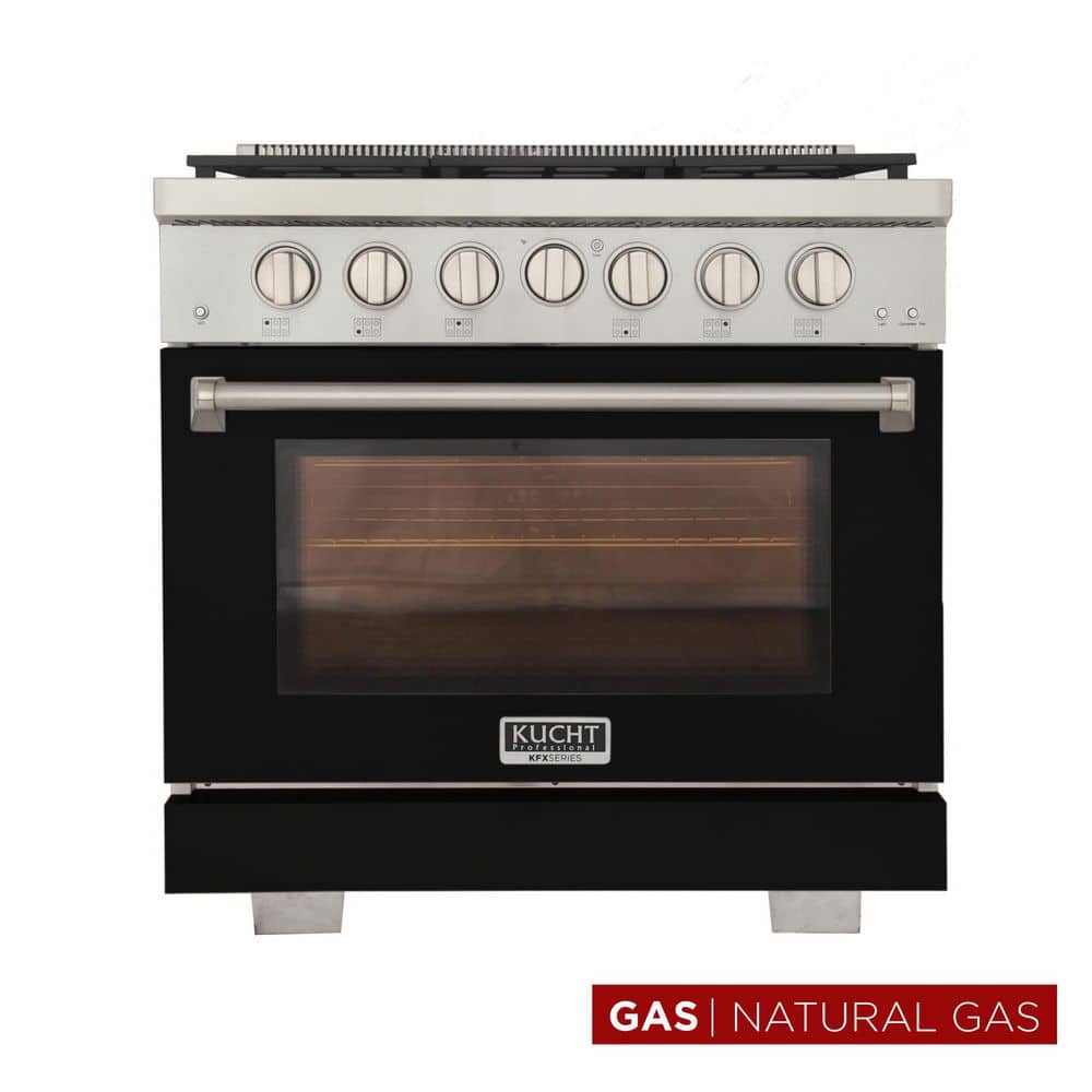Kucht 36 in. 5.2 cu. ft. 6-Burners Freestanding Natural Gas Range
